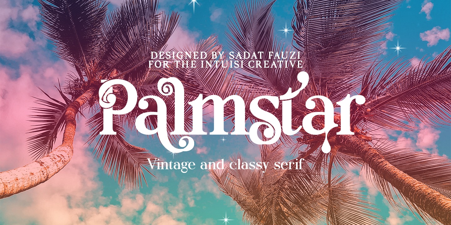 Пример шрифта Palmstar #1